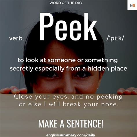 peek meaning.